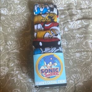 Bioworld Sonic the Hedgehog Black Crew Socks